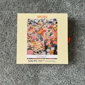 Werkshoppe 500pc 'Flower Market London' Puzzle - Yellow Box